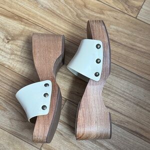 Zara Platform Slide Wedges